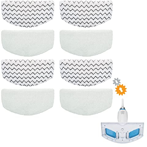 BonusLife Steam Mop Pads for Bissell PowerFresh 1940 1806 Replacement Parts, 8 Pack