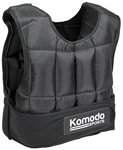 Komodo Adjustable Weighted Vest 20kg Gym Fitness Training Workout | Removable weighted sand bags, Even weight distribution