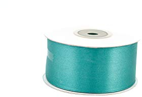 Satinband 38mm x 25m Rolle - FARBAUSWAHL in 3/6/12/18/25/38/50/75/100mm - farbecht & waschbar - Schleifenband für Hochzeit - Geschenkband zum Verpacken Dekorieren Basteln - Petrol 347