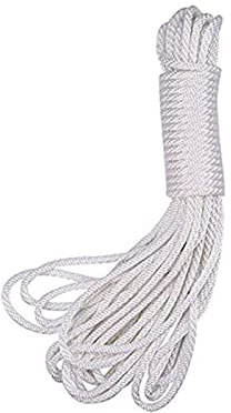 Nylon Rope, 20 Meters 4mm Picture Hanging Cord String Nylon Parachute Cord Traction Tying Rope for Camping Tenting Indoor Outdoor Garden (WHITE)