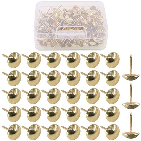 Hilitchi Antike Polsternägel, 11 mm, 200 Stück, Goldfarben