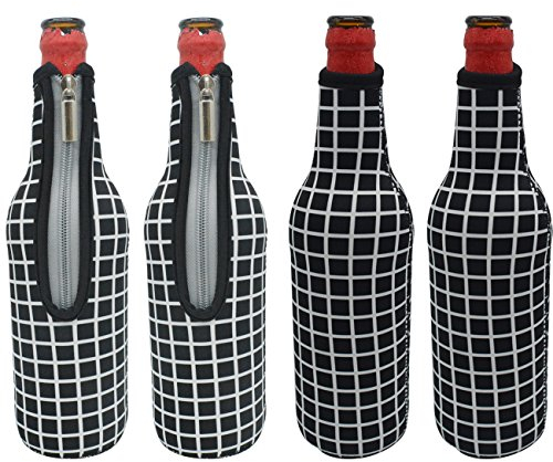 Orchidtent Bierflaschenkühler mit Reißverschluss, 500 ml, isoliertes Neopren, Bierflaschenhülle, Tragetasche für die Aufbewahrung Ihres Getränks, Bier, Cider, Softdrinks, gekühltes Wasser für Party,