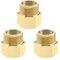 3 Stücke Hochdruckreiniger Kupplung 1/2 Zoll BSP auf M22 Adapter Finish Stecker Massivmessing Stecker Gartengeräte Zubehör Gold