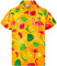 King Kameha Funky Hawaii-Hemd, Herren, Kurzarm, Flamingo-Melon, Gelb, 3XL