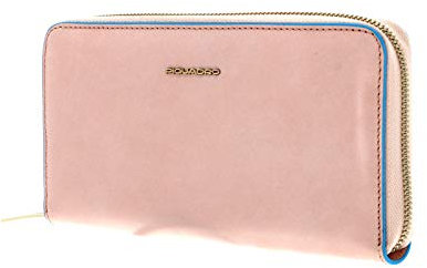 Piquadro Blue Square Zip-Around Women´s Wallet RFID Rosa Chiaro