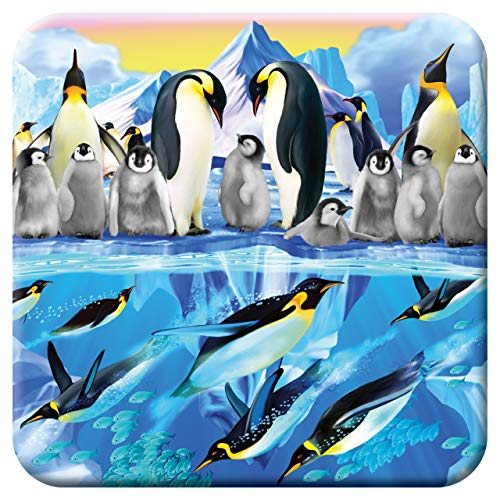 3D LiveLife Cork Coaster - Penguin Plunge from Deluxebase. Lenticular 3D Cork Ocean Coaster. Non-slip drinks mat with original artwork licensed from renowned artist, Michael Searle