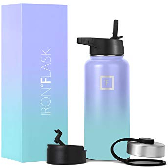 Insulated Water Bottle with Straw - 650/950/1200/1800 ml - Leakproof Double-Walled Stainless Steel Metal Drink Flask BPA-Free - Sports Travel Gym Camping Hiking Kids