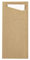 Prime Guest Bestecktasche Prime Fit 85x190mm Bestecktaschen mit Serviette in Weiß Serviettentasche ideal für Gastronomie und Feiern 500 Stück (Naturbraun)