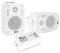 Power Dynamics- Pack de 2 Altavoces BGO30 Blancos con Amplificador BT10 Bluetooth, Resistente a la Intemperie, 60W, Estéreo, Soportes de Montaje, Cable 10m, Ideal Interior y Exterior.