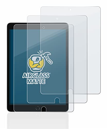BROTECT Entspiegelungs Schutzglas für Apple iPad 10.2 WiFi 2021 / WiFi Cellular 2021 (3 Stück) Schutzfolie Panzer Folie Glas Matt