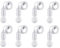 8 Stück LED-Zugschnur-Glühbirne, weiße LED-Glühbirne, hängende Zugschnur-Lampe, batteriebetrieben, tragbares Nachtlicht für Party, Hochzeiten, Festivalbeleuchtung, Camping, Raumdekoration
