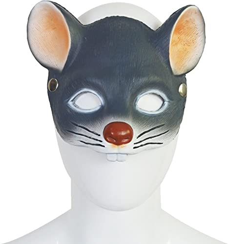 Lipfer 3D Animal Cosplay Masken Maus Halbe Gesichtsmaske Masquerade Party Cosplay Requisiten Halloween Ratten Masque Rave Clubwear Face Cover Maske