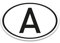 A Aufkleber Länderkennzeichen Österreich Flagge Sticker - 17,5 x 11,5 cm DIN genormt - PKW LKW Wohnmobil Auto - verpflichtend außerhalb der EU - kfz724
