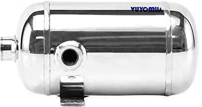 VUYOMUA 304 Stainless Steel High Pressure Mini Small Portable Air Tank Air Reservoir Water Storage Tank (0.5L-SG)