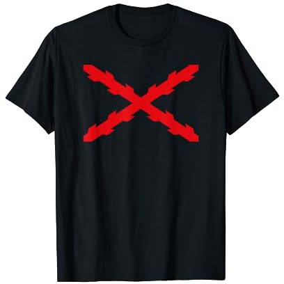 Burgund-Kreuz, Spanische Drittel. Militär T-Shirt