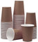 Yuxitia Lot de 60 gobelets jetables en carton marron pour fête de mariage, pique-nique, barbecue, voyage et événement, 237 ml (marron)