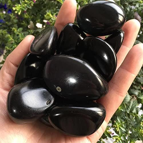 WGPHD Maison de méditation Obsidienne Naturelle Pierres dégringolées Quartz Cristaux minéraux guérison Reiki décoration de la Maison (Size : 200g)