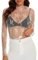 SamHeng Women Long Sleeves Sheer Mesh Tops Sexy See-Through Fishnet Slim Tops Party Clubwear White