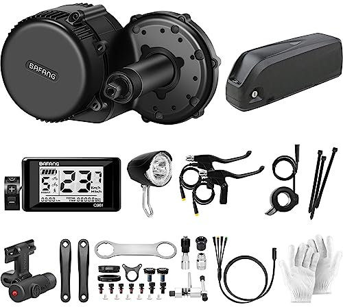 BAFANG 750w 48V Mittelmotor mit Akku BBS02B ebike Umbausatz C961 Display, 48V 15AH Akku Und Batterieladeger盲t