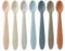 PandaEar 7 Pack Cuillères d'Alimentation en Silicone pour Bébé, Cuillères d'Entraînement de Première Étape Ustensiles pour Bébé, Embout Souple Adapté aux Gencives pour le Sevrage Mené par Bébé
