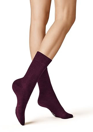 KUNERT Damen Socken Soft Wool Cotton druckfreier Bund dark raisin 1640 39-42