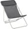 Lafuma Klappbarer Liegestuhl Maxi Transat + Batyline® Duo Grau Obsidian-Sable