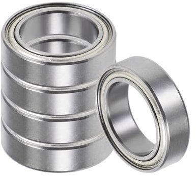 Kozelo 5 Stück 6700ZZ Kugellager - [10x15x4mm] Chromstahl Doppelt abgedichtete Rillenkugellager für Maschinenanwendungen Industrielle Ausrüstung