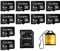 Lot de 10 Cartes Micro SD Lerdisk 8Go Classe 10 U1 | pour caméras embarquées 1080p, appareils Photo, imprimantes 3D, téléphones et lecteurs MP3 (8Gox10)