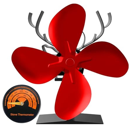 Ventilatore per stufa a legna, termoelettrico, termoelettrico, con termometri magnetici, per casa, caminetti