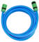 Dcizlont Short Garden Hose Set, with 2 Hose Connectors, 1.5m Outdoor Tap Extension Hose Kit, for Garden Watering and Hose Extender, 1/2” ID, Blue