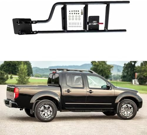 DBCFL Auto Hecktür Leiter Klettern für Nissan Navara/Frontier D21 1985-1997, Pickup Offroad Alloy Auto-Heckklappenleiter Modifikation Zubehör