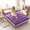 Japanische Futon-Bodenmatratze, faltbar, Tatami-Matte, weiches Bett, atmungsaktive Bodenliege, Gästematratze für Zuhause, Schlafsaal, Lila, 90 x 190 cm