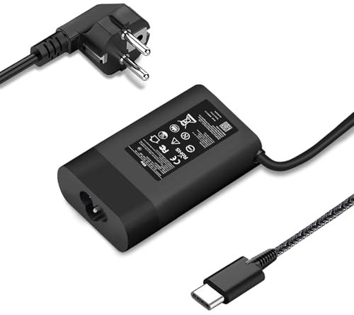 Cargador portátil 65W HP, USB C Ordenador Portáti Adaptador de Alimentación para HP Spectre X360,Chromebook X360,Elitebook X360, Envy,Spectre,ProBook