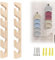 2 Stück Wooden Hat Rack,Wall Baseball Caps Display Organizer Holz-Hutablage,Cap Organizer Lagerregal Hält 10 Hüte,Vertikale Hutregale für Schranktür, Schlafzimmer, Wäsche