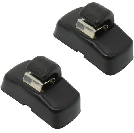 Visera 2 Piezas de Soporte de Gancho para Parasol Delantero de Coche para Skoda para Fabia 6Y para Octavia para A4 para A5 1U 1Z para Superb B5 3U Visera Solar(Negro)