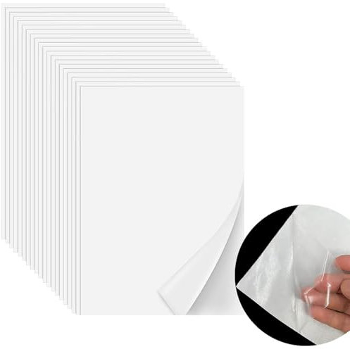 Iron-on Adhesive Double-Sided Patch - 20 PCS Size Fusible Interfacing for Patches Adhesive, A4 Fusible Interfacing Fabric, Heat Press Transfer Sheets for Sewing Iron on Clothes and Bags Fabric DIY Art