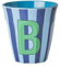 Rice Melmain Becher Medium - Buchstabe B - Kinderbecher Campingbecher Campnggeschirr Trinkbecher Melamingeschirr Bruchsicher BPA-Frei 250ml