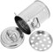 GRIRIW Vintage Galvanized Ashtray with Lid Compact Desk Garbage Bin Smokeless Iron Bucket Design for Outdoor Patio Use 1pc Tin Trash Can with Lid