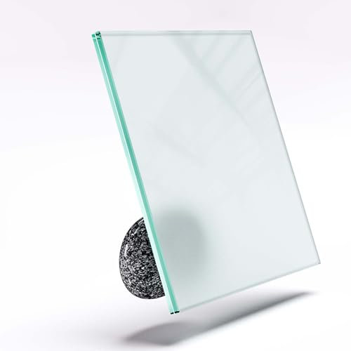 Maßgefertigtes VSG Verbundsicherheitsglas – klares und mattes VSG – wählbar von Höhe 40 bis 100cm & Länge 220 bis 490cm für Fenster, Türen, Vordächer, Terrassenüberdachungen & Carports (Matt, 12,76mm)