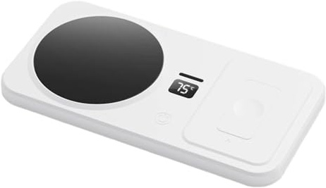 Scaldabagni Elettrico - Sottobicchiere Riscaldante Senza Fili Controllo Intelligente Della Temperatura, Design Econome Energia | Gadget Riscaldante per Bevande per Più Comfort Durante