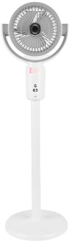 HEEPDD Standventilator 180 Grad Oszillierend, 5 Geschwindigkeiten, 8-Stunden-Timer, Fernbedienung, Höhenverstellbar 32,3 Zoll, mit Aromatherapie-Box, für Schlafzimmer