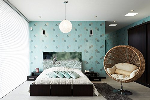 Kopfteil Bett Karton bequemes Hirsch | leicht anzubringen | Deko Zimmer | Gründe paisajisticos | Natur | Bewaffnet | mehrfarbig | Elegantes Design | 100x60cm