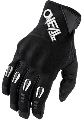 O'NEAL | Fahrrad- & Motocross-Handschuhe | MX MTB DH FR Downhill Freeride | Einteiliger, hochdichter Fingerknöchelschutz, Silikonaufdruck | Hardwear Glove | Erwachsene | Schwarz | Größe M