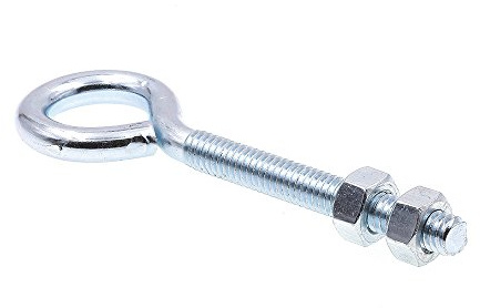 Prime-Line 9066630 Eye Bolt with Nut, 5/16 in-18 X 4 in, Zinc Plated Steel, Pack of 20, 4 Inches