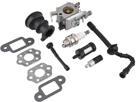 Cancanle Carburatore con Stivale di aspirazione Tubo Flessibile Olio combustibile Filtro Carburante Guarnizione per STIHL 021 023 025 MS210 MS230 MS250 210 230 250 Motosega