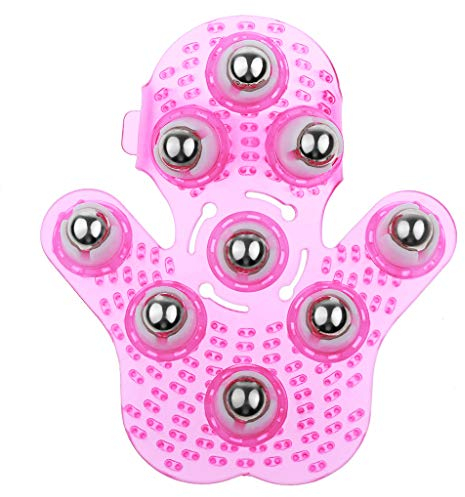 Body Massage Glove, Palm Shaped Massager Roller Ball Metal Rolling Ball Massage Body Hand Massager Beauty Massager Glove