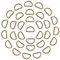 Trimming Shop 30-mm-D-Ringe aus antikem Messing zum Befestigen von Gurtband, verstellbare Reparaturbeutel, Heimwerkerprojekte, Kunsthandwerk, Hundehalsbänder, 10 Stück