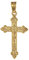 trendor Kreuz-Anhänger Gold 750 (18 Karat) 32 x 16 mm Damen und Herren Goldanhänger, Kreuzanhänger, Geschenkidee, eleganter Schmuck aus Echtgold 75104