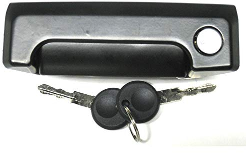 TFS Türgriff Griff (Außen) Schiebetüre Rechts + 2X Schlüssel für VW T4 ab 1990-2003, Schwarz, Edelstahl, Rechts, 1 Stück