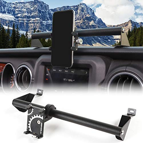 JeCar Für JL Dash Phone Holder, Auto Mobile Phone Mount Stand für 2018–2021 Jeep Wrangler JL & Unlimited JLU, für 2020–2021 Jeep Gladiator JT Truck